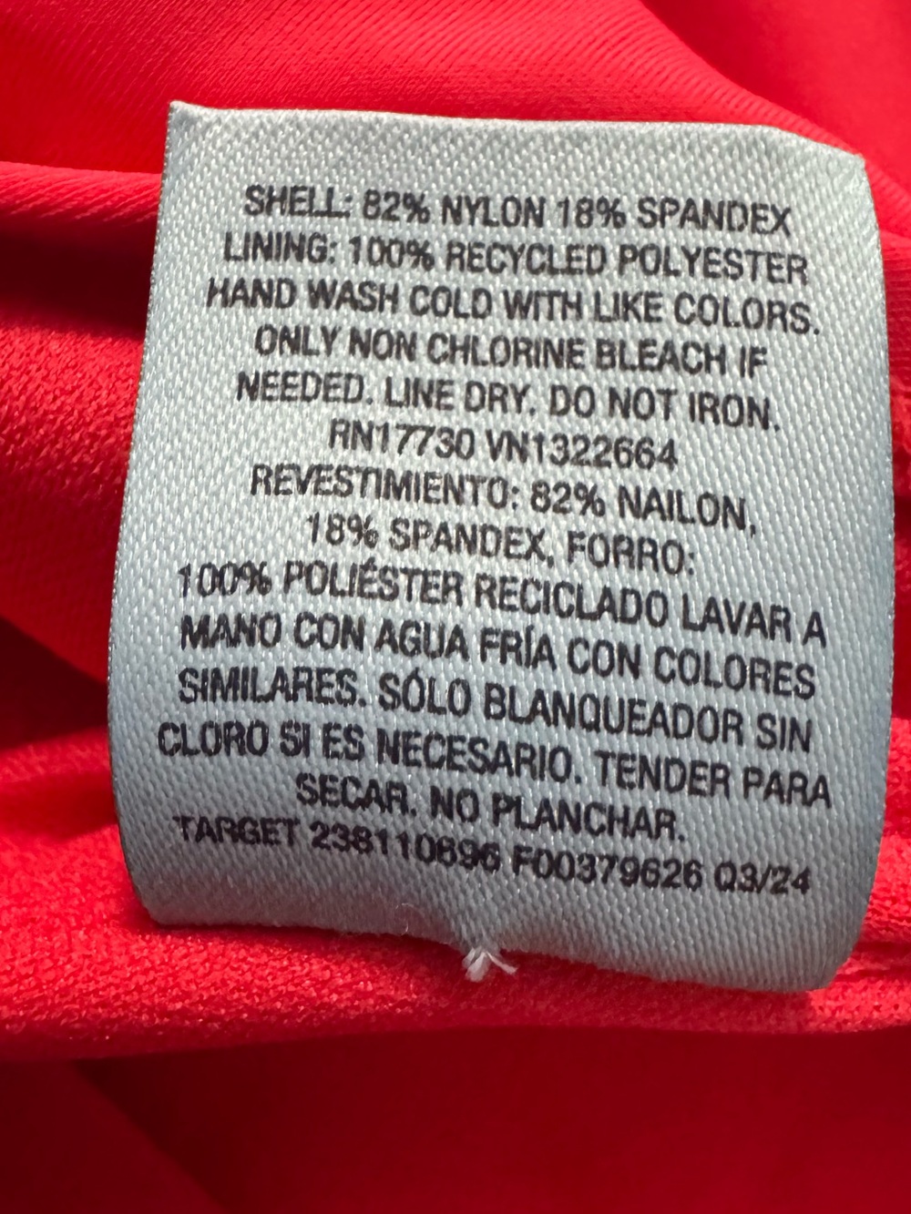 Shade & Shore Women’s Red Padded Swim Tankini Top NWOT Size 2X (20-22) - Picture 4 of 5